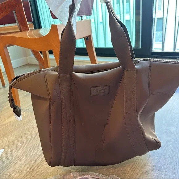 DAGNE DOVER LANDON CARRYALL LARGE Brown Tote Bag - Picture 2 of 7